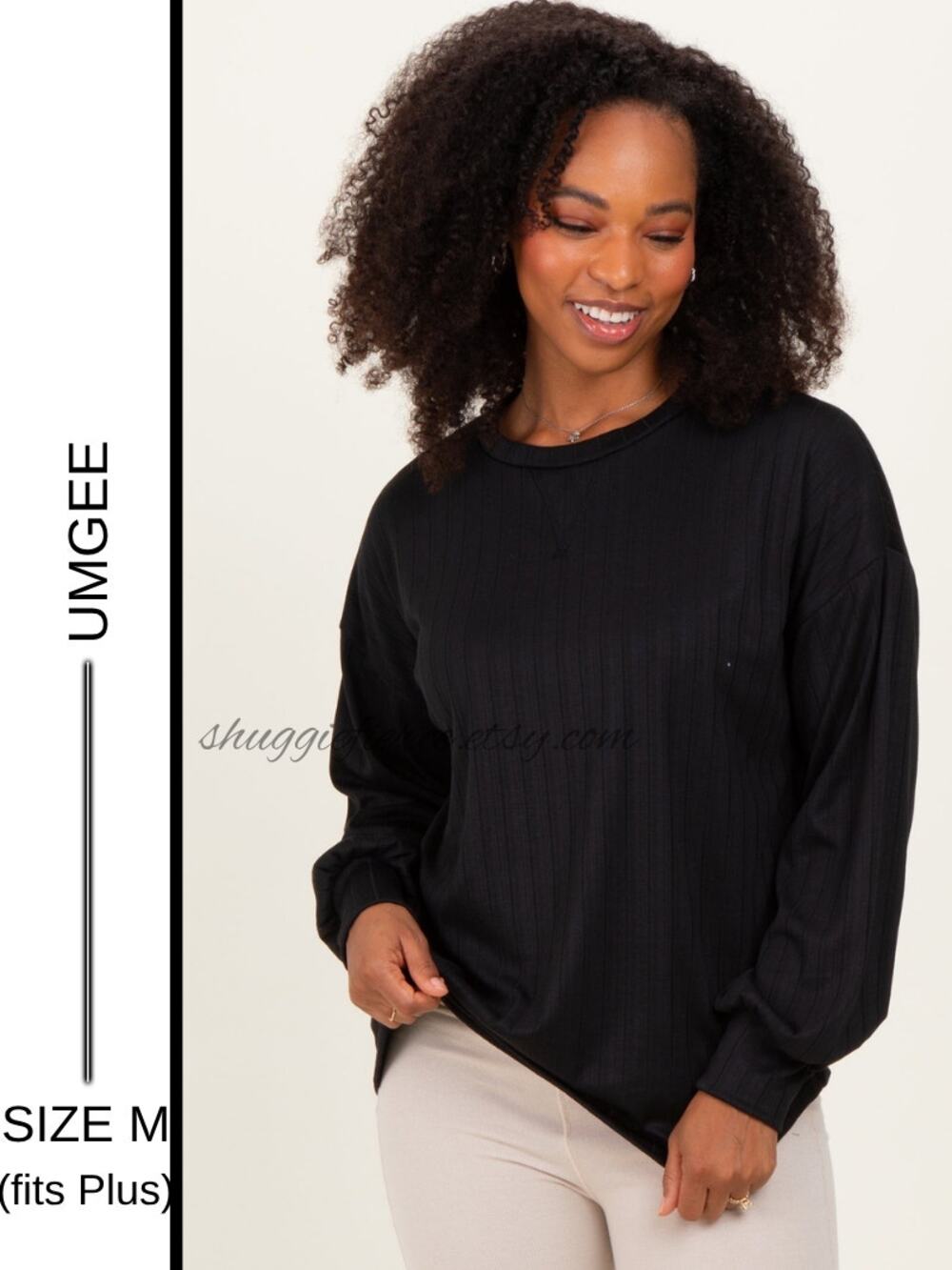 ✨ Original MSRP $52 | UMGEE Cable Knit Puff Sleeve Sweater | NWT Size M-Plus✨